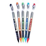 UNI-BALL Eye Ub157 0.7mm Roller Ball Pen | Waterproof Pigment Ink | Lightweighted Sleek Body | Multicolor Ink, Pack of 5