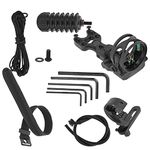 Drfeify Archery Accessories Set, 3Pin Bow Sight Arrow Rest Rubber Damper Archery Equipment for Compound Recurve Bows