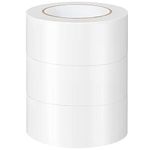 HEYSTYLE 3 Rolls Duct Tape Heavy Duty 2 Inch x 33 Yard (50mm x 30m), No Residue, Tear by Hand, White Duct Tape for Repair, Industrial, Professional Use