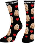 DPDP Personalised socks with photo and text-Custom socks with photo, Personalised gifts for men,women,Funny christmas gifts for women, men