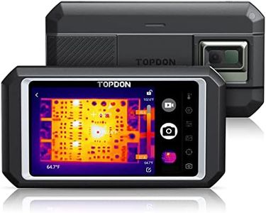 TOPDON TC003 256X192 IR Resolution 5" Touch Screen Thermal Imaging Camera with Secondary Analysis, Dual-Light Thermal Imager with Bluetooth and 2 MP Visual Camera,-4°F~1022°F