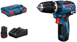 Bosch Professional GSB 12V-35 12V System Cordless Hammer Drill (Torque Hard/Soft 20/35 Nm, Includes 2 x 3.0 Ah Battery, Charger GAL 12V-40, L-BOXX 102)