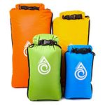 Aqua Quest Coastal Sunset Dry Bag Set - 100% Waterproof Dry Bags Lightweight Combo with 5L, 10L, 20L, 30L Sacks