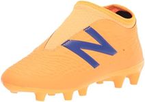 New Balance Kid's Tekela V3+ Magique Junior FG Slip-On Soccer Shoe, Impulse/Vibrant Orange, 5 Big Kid