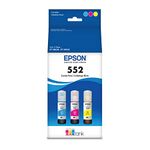 Epson 552 EcoTank Ink Ultra-high Capacity Bottle Three Color CMY Combo Pack (T552620-S) Works with EcoTank Photo ET-8500, ET-8550