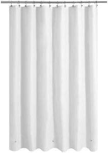 Mrs Awesome Long Shower Curtain Liner with 3 Magnets, 72x78 Clear PEVA Shower Liner, 78 Length Plastic Shower Curtain for Bathroom, Waterproof, 72 x 78, White