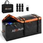 AlltoAuto 40 CuFt Waterproof Cargo Bag for Hitch Carrier | 70"x30"x33" Trailer Hitch Cargo Carrier | Weatherproof Truck Bed Storage with Straps, Lock & Carry Case | PVC Vehicle Soft-Shell Carriers