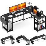 GIKPAL L Shaped Gaming Desk, Revers