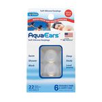 AquaEars Soft Silicone Earplugs (6 Pair)