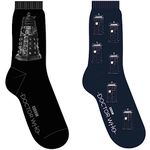 Doctor Who Mens Socks Set (2 Pairs). Mens Ankle Socks (Size 7-11). Dr Who Socks Mens. Father Day Gifts. Doctor Who Gifts. Dad Gifts. Mens Gifts. Gifts For Him - Genuine Doctor Who Merchandise