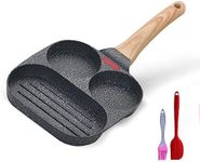 Nonstick Egg Frying Pan,3 Section S