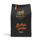 Buffalo Soldier Strong Dark Roast Organic Espresso Coffee Beans 227g - Marley Coffee - From The Marley Family - For All Coffee Machines - Strength 5