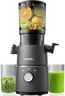 Canoly C03 Cold Press Juicer, 4.5" Wide Feed Chute Juicer Machine with 200W AC Motor, 2-in-1 Strainer (Juice & Nut Milk Maker), Fit Whole Vegetables & Fruits, Space-saving, Easy to Clean, Dark Gray