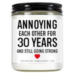 Younift 30 Years Candle, 30th Anniversary Decorations, 30th Anniversary, Gifts for Couples, Husband, Wife, 30 Years Wedding Anniversary, Gifts for Him, Her, Men, Funny Gifts, Pearl Anniversary