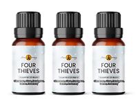 Aroma Energy | Four Thieves Essential Oil Blend - 30ml (3 x 10ml Bottles) - Contains Cinnamon, Clove, Lemon, Rosemary & Eucalyptus - 100% Pure & Natural