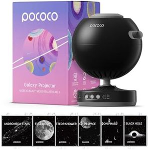 POCOCO Galaxy Projector + Moon and Stars Series Discs (6 Pieces)