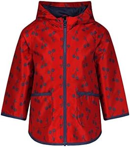 Simple Joys by Carter's Girls' Little Kid Raincoat, Red Cherry, 8