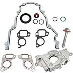 YzusGomumu M295HV High Volume LS Oil Pump Kit with Gaskets and Balancer Bolt Compatible with 4.8L 5.3L 6.0L Chevrolet Silverado Avalanche Suburban Tahoe Trailblazer GMC Sierra Yukon Cadillac Escalade