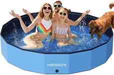 Meowant Foldable Dog Pools for Large Dogs, Hard Plastic Kiddie Pool Dog Swimming Pool, Collapsible Dog Pet Bath Pool, Portable Kids Pool for Extra Large Dogs (XXXL-79'' × 12'')