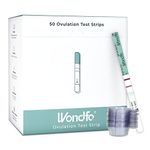 Wondfo 50 Ovulation Strips Tests with 50 Cups - Ultra Early Result Detection Highly Sensitive Fast Home Self- Most Fertility Day Predictor Kit with 50 Cups included