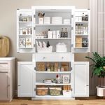 FIONESO 72” Tall Pantry Cabinet, Ta