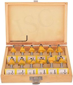 ISC 8mm Classic Bearing Multi Shapes 12 Pcs Router Bit Set