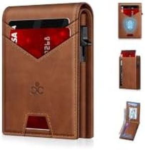 Wallet for Men RFID Blocking Minimalist Card Holder Wallet for 12-14 Cards