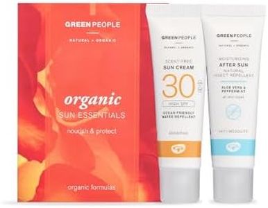 Green People Organic Sun Essentials Set | Natural, Organic Mini Sunscreen + After Sun Lotion | Eczema Friendly, Sensitive Skin, Prickly Heat | Non Greasy | Reef Safe, Cruelty Free
