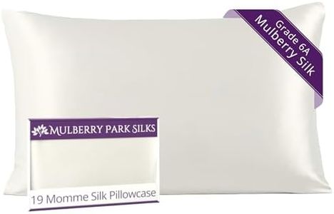 Mulberry Park Silks Silk 600 TC Pillowcase (20"X26"_White)