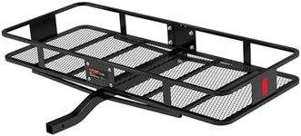 CURT Manufacturing 18152 Basket Trailer Hitch Cargo Carrier, 500 LBS, Capacity, 60-Inch x 24-Inch x 6-Inch, Fits 2-Inch Receiver