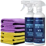 WEST HORSE 2-Pack Waterless Car Wash Spray Kit - No Rinse Wash & Wax for Cars, Trucks, RVs - Ultra-Concentrated Formula with 6 Towels