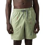 prAna Mens Metric E-Waist Zip 8"" Inseam, Pistachio Sardines, X-Large