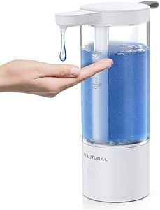 BEAUTURAL Automatic Soap Dispenser Rechargeable, Hand Soap Dispenser Touchless, 17oz/500ml Liquid Soap Dispenser with Infrared Sensor, 2 Dispensing Levels, Perfect for Bathroom Countertop and Kitchen