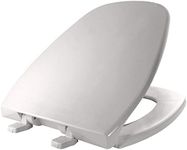 BEMIS 1240200 000 Eljer Emblem Plastic Toilet Seat, Round, White