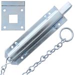 Spring Pull Chain Bolt 18" Zinc Latch for Heavy Duty Door Security Gate Shed Barn Wall Ceiling Floor Lock