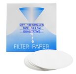 Premium Qualitative Filter Paper 100 Pack - 7.28" (18.5cm) - Eisco Labs