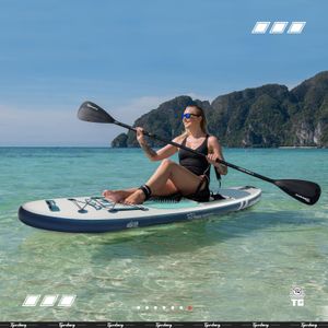 TIGERXBANG Inflatable Stand Up Paddle Board 10'6 – Kayak Seat, Blue
