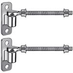 Insaga 254mm Heavy Duty Gate Hinges, 304 Stainless Steel Gate Hinges Heavy Duty Outdoor, Cast with Non-Weld Farm Gate Hinge, J Bolt Gate Hinge Load up to 110kg, 2Pack