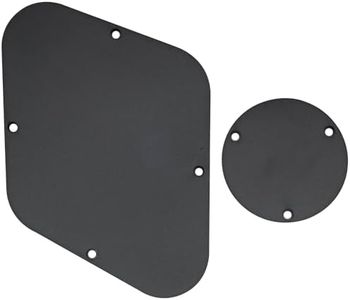 Musiclily Pro LP Control Back Plate and Switch Plate Cavity Cover for China Made Epiphone Les Paul Standard, 1Ply Black