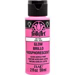 FolkArt Glow in the Dark Acrylic Paint (2 Ounce), K2871 Pink