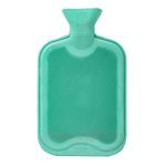 Bodico Cozy Hot Water Rubber Bottle - 1.7L, Green-Perfect for Winter Season, Heating Pad to Relieve Pain for Muscles, Stress and Cramps