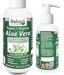 ORGANIC Aloe Vera, Vegan + Soothing Moisturizer, 99% PURE, Cold Pressed, Made in Canada (120ml)