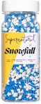 Snowfall Natural Winter Snowflake Sprinkles by Supernatural, Blue & White, No Artificial Dyes, Soy Free, Gluten Free, Vegan, 3oz