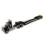 International HX520 Tandem Tractor Black with XL 120 Lowboy Trailer 1/50 Diecast Model by Diecast Masters