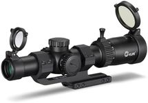 CVLIFE EagleFeather 1-6x24 LPVO Rifle Scope with 30mm Cantilever Mount, 5 Levels Red & Green Illumination Reticle, Second Focal Plane Scopes with Zero Reset