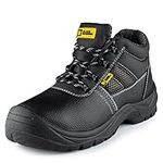 Black Hammer Safety Boots Steel Toe Cap Mens Oil & Slip Resistant S3 SRC Work Shoes 1471 (10 UK)