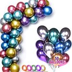 50pcs Metallic Balloons Assorted Mu