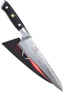 DALSTRONG Chef Knife - 7" (18 cm) - Shogun Series - Damascus - AUS-10V Super Steel - Vacuum Heat Treated - G10 Handle - Sheath Included