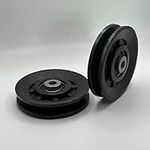 XAGOFIT 2pcs Universal Gym Pulley Wheel 90mm, Bearing Pulleys for Cable Machine Fitness Equipment Spare Part Water Proof