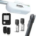 SKYLINK Atoms ATR-1722C 3/4 HPF Garage Door Opener with Extremely Quiet DC Motor, Built-in LED Light, Remote Controls, Deluxe Wall Console, Chain Drive, White